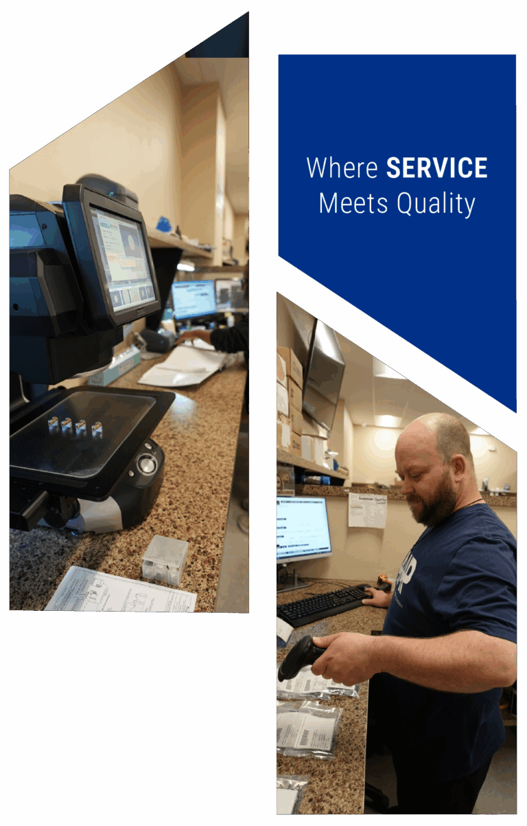 Keyence machine and scanning product labels