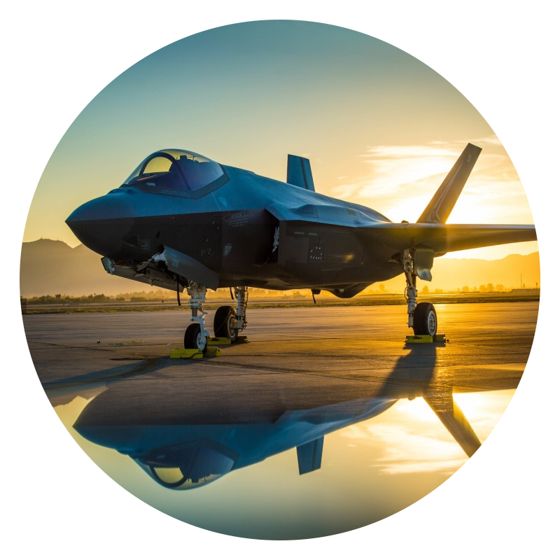Northrop Grumman supports the F35 program with the center fuselage construction.